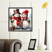 Load image into Gallery viewer, Diamond Painting - Full Round - Christmas snowman (40*40CM)
