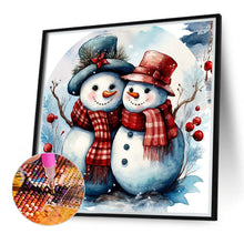 Load image into Gallery viewer, Diamond Painting - Full Round - Christmas snowman (40*40CM)