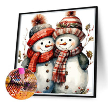 Load image into Gallery viewer, Diamond Painting - Full Round - Christmas snowman (40*40CM)