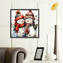 Load image into Gallery viewer, Diamond Painting - Full Round - Christmas snowman (40*40CM)