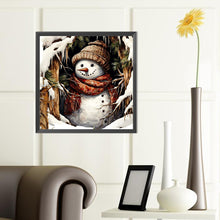Load image into Gallery viewer, Diamond Painting - Full Round - Christmas snowman (40*40CM)