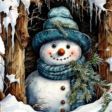 Load image into Gallery viewer, Diamond Painting - Full Round - Christmas snowman (40*40CM)