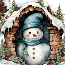 Load image into Gallery viewer, Diamond Painting - Full Round - Christmas snowman (40*40CM)