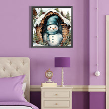Load image into Gallery viewer, Diamond Painting - Full Round - Christmas snowman (40*40CM)