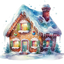 Load image into Gallery viewer, Diamond Painting - Full Round - Christmas cottage (40*40CM)