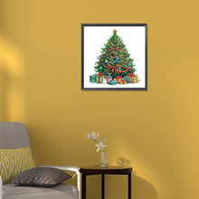 Load image into Gallery viewer, Diamond Painting - Partial Special Shaped - Colorful Christmas tree (30*30CM)