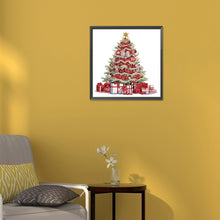 Load image into Gallery viewer, Diamond Painting - Partial Special Shaped - Colorful Christmas tree (30*30CM)