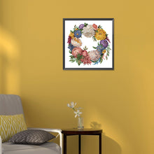 Load image into Gallery viewer, Diamond Painting - Partial Special Shaped - flower garland (30*30CM)