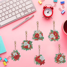 Load image into Gallery viewer, 6PCS Diamond Painting Keyring Double Sided Diamond Painting Art Keychain Pendant