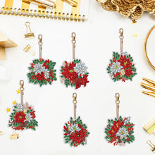 Load image into Gallery viewer, 6PCS Diamond Painting Keyring Double Sided Diamond Painting Art Keychain Pendant