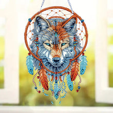 Load image into Gallery viewer, Special Shape DIY Diamond Painting Ornaments Wolf Head Full Drill Art Kit (#3)
