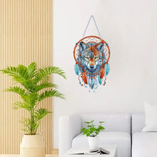 Load image into Gallery viewer, Special Shape DIY Diamond Painting Ornaments Wolf Head Full Drill Art Kit (#3)