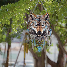 Load image into Gallery viewer, Special Shape DIY Diamond Painting Ornaments Wolf Head Full Drill Art Kit (#4)
