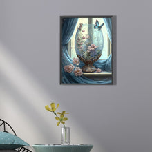 Load image into Gallery viewer, Diamond Painting - Full Square - Butterfly flowers by the window (30*40CM)