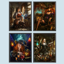 Load image into Gallery viewer, 4pcs Diamond Painting Set - magic witch (30*40CM)