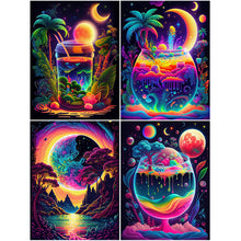 Load image into Gallery viewer, 4pcs Diamond Painting Set - A cup of fantasy star (30*40CM)