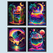 Load image into Gallery viewer, 4pcs Diamond Painting Set - A cup of fantasy star (30*40CM)