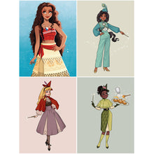 Load image into Gallery viewer, 4pcs Diamond Painting Set - Princess (30*40CM)