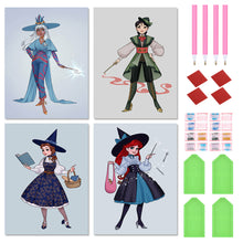 Load image into Gallery viewer, 4pcs Diamond Painting Set - Princess (30*40CM)