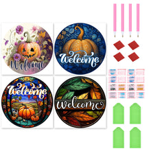 Load image into Gallery viewer, 4pcs Diamond Painting Set - autumn pumpkin (30*30CM)