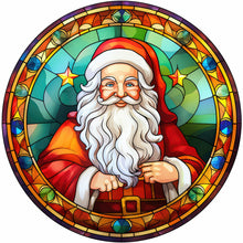 Load image into Gallery viewer, 4pcs Diamond Painting Set - Santa Claus glass painting (30*30CM)
