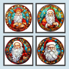 Load image into Gallery viewer, 4pcs Diamond Painting Set - Santa Claus glass painting (30*30CM)