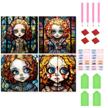 Load image into Gallery viewer, 4pcs Diamond Painting Set - halloween horror doll (30*30CM)