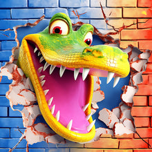 Load image into Gallery viewer, 4pcs Diamond Painting Set - small animals breaking through the wall (30*30CM)