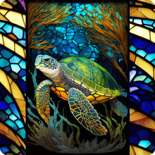 Load image into Gallery viewer, 4pcs Diamond Painting Set - marine life glass painting (30*30CM)