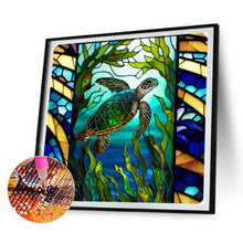 Load image into Gallery viewer, 4pcs Diamond Painting Set - marine life glass painting (30*30CM)