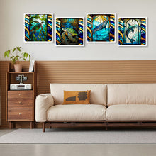 Load image into Gallery viewer, 4pcs Diamond Painting Set - marine life glass painting (30*30CM)