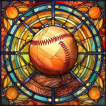 Load image into Gallery viewer, 4pcs Diamond Painting Set - baseball glass painting (30*30CM)