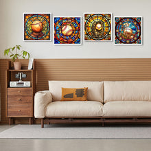Load image into Gallery viewer, 4pcs Diamond Painting Set - baseball glass painting (30*30CM)