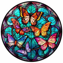 Load image into Gallery viewer, 4pcs Diamond Painting Set - butterfly glass painting (30*30CM)