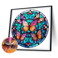 Load image into Gallery viewer, 4pcs Diamond Painting Set - butterfly glass art (30*30CM)