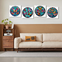 Load image into Gallery viewer, 4pcs Diamond Painting Set - butterfly glass painting (30*30CM)