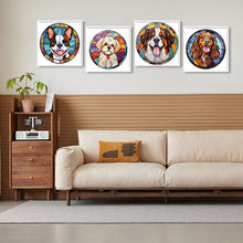 Load image into Gallery viewer, 4pcs Diamond Painting Set - puppy glass painting (30*30CM)