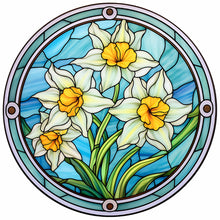 Load image into Gallery viewer, 4pcs Diamond Painting Set - flower glass painting (30*30CM)