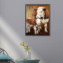Load image into Gallery viewer, AB Diamond Painting - Full Round - cowshed cows (30*40CM)