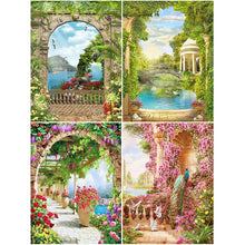 Load image into Gallery viewer, 4pcs Diamond Painting Set - landscape (30*40CM)