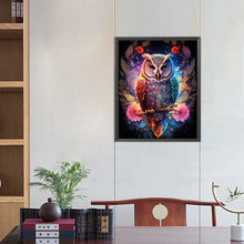 Load image into Gallery viewer, AB Diamond Painting - Full Round - owl on branch (40*50CM)
