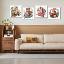 Load image into Gallery viewer, 4pcs Diamond Painting Set - parrot and owl (30*30CM)