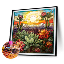 Load image into Gallery viewer, 4pcs Diamond Painting Set - cactus flower (30*30CM)