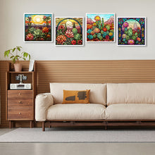 Load image into Gallery viewer, 4pcs Diamond Painting Set - cactus flower (30*30CM)