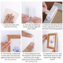 Load image into Gallery viewer, Double Sided Picture Hanging Strips Heavy Duty No Nails Refill (12 pairs L)