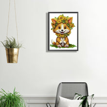 Load image into Gallery viewer, Diamond Painting - Partial Special Shaped - sunflower fox (30*40CM)