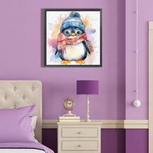 Load image into Gallery viewer, Diamond Painting - Full Round - Watercolor painted penguin (40*40CM)