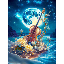 Load image into Gallery viewer, 2pcs Diamond Painting Set - Sea violin and funnel on sand (30*40CM)