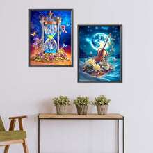Load image into Gallery viewer, 2pcs Diamond Painting Set - Sea violin and funnel on sand (30*40CM)