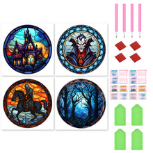 Load image into Gallery viewer, 4pcs Diamond Painting Set - halloween atmosphere (30*30CM)